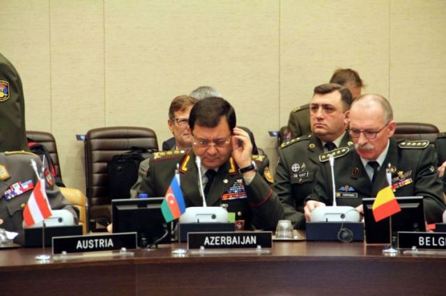 Nəcməddin Sadıkov NATO iclasında iştirak edib - Foto