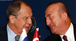 Çavuşoğlu  Lavrovla Suriya məsələsini müzakirə edib