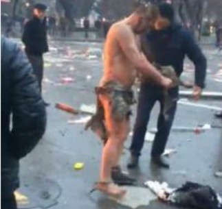 Bakıda partlayışda xəsarət alan şəxsin görüntüsü yayıldı - Video