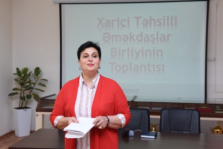 ADU-da Xarici Təhsilli Əməkdaşlar Birliyinin fəaliyyət proqramı müzakirə olunub