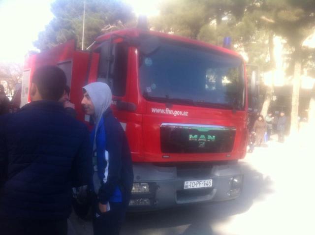 Sumqayıtda məşhur aptek yandı - FOTOLAR   