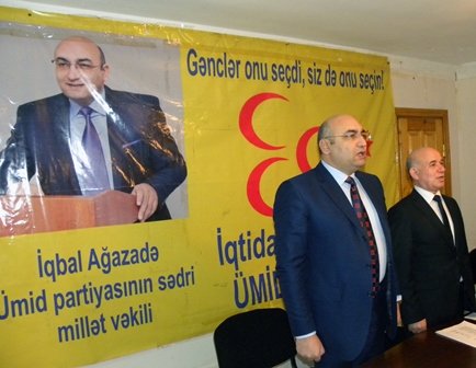 &Uuml;mid Partiyası se&ccedil;kilərdə iştirak etməyəcək