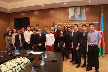 Azay Quliyev Avropa Gənclər Parlamentinin üzvləri ilə görüşdü