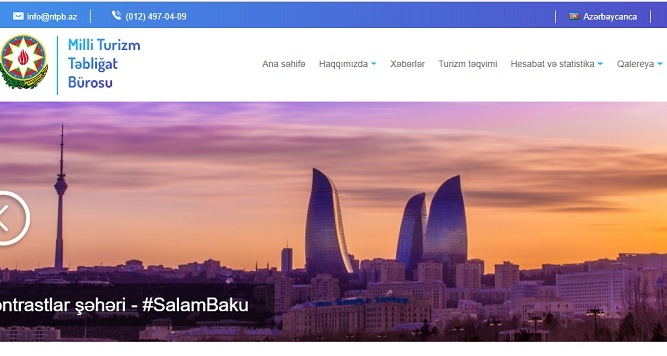 Milli Turizm Təbliğat Bürosu öz saytını açdı  