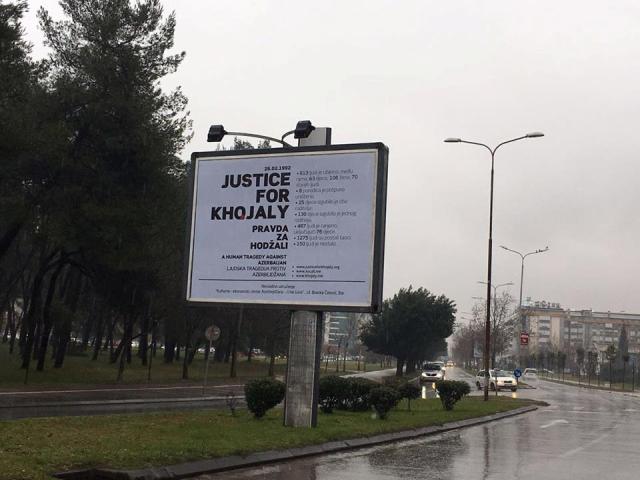 Monteneqro əhalisi Xocalı faciəsi ilə bağlı məlumatlandırılıb - Fotolar