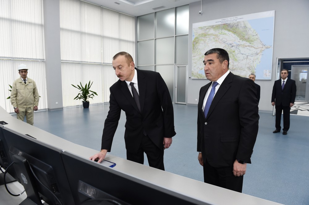 Prezident Mingəçevir SES-i işə saldı