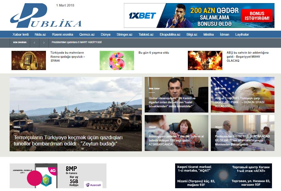 Publika.az-ın 6 yaşı tamam olur