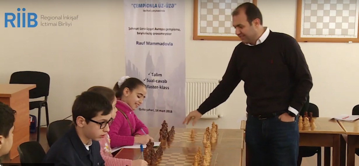 “Regional İnkişaf” İctimai Birliyinin təşkilatçılığı ilə şahmat üzrə master-klass keçirilib
