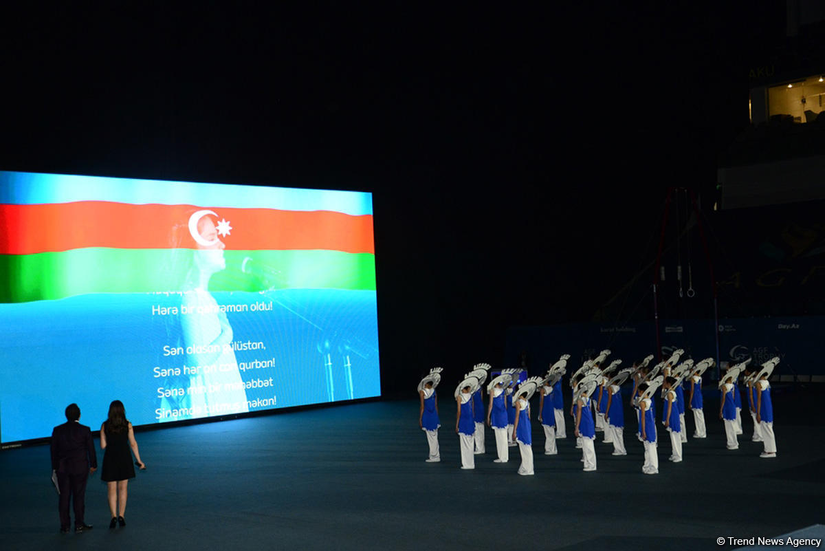 Bakıda  idman gimnastikası üzrə Dünya Kubokunun açılış mərasimi keçirilib - FOTOLAR