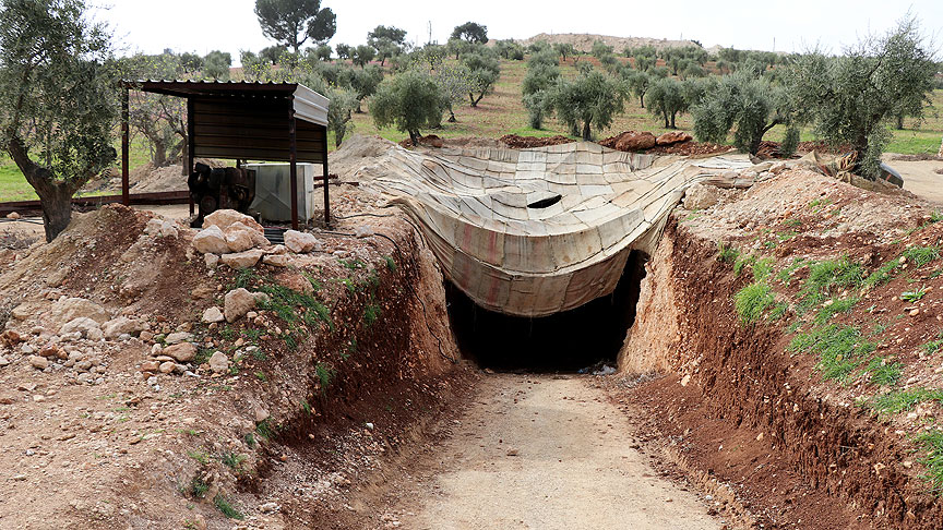 YPG-PKK terrorçularının Afrindəki yeraltı qazmaları - FOTOLAR