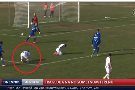Xorvat futbol&ccedil;u oyun zamanı &ouml;ld&uuml; &ndash; VİDEO