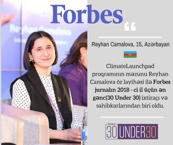 Azərbaycanlı qız Forbes-in siyahısına düşdü