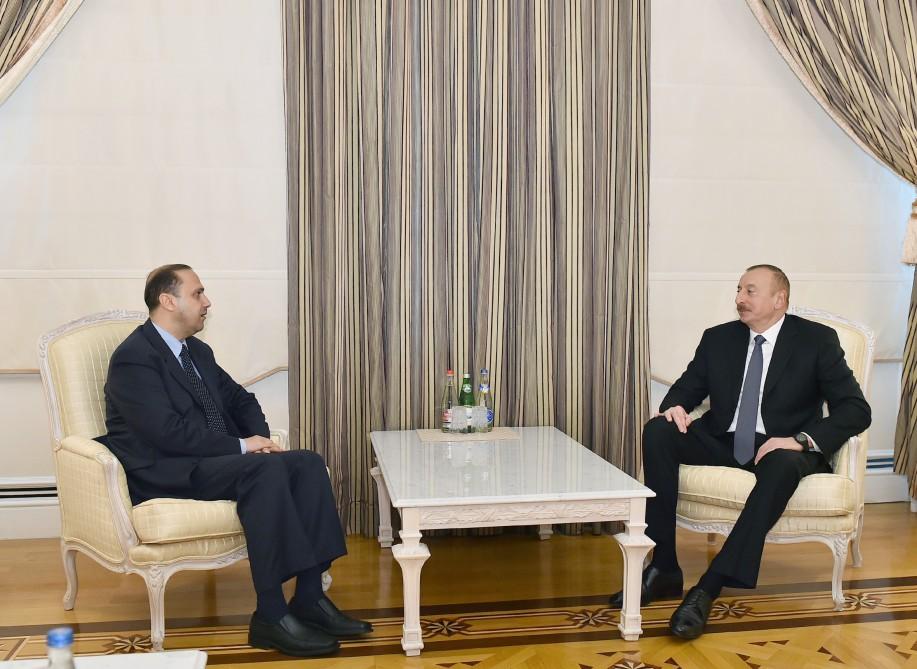 İlham Əliyev İordaniya nazirini qəbul edib