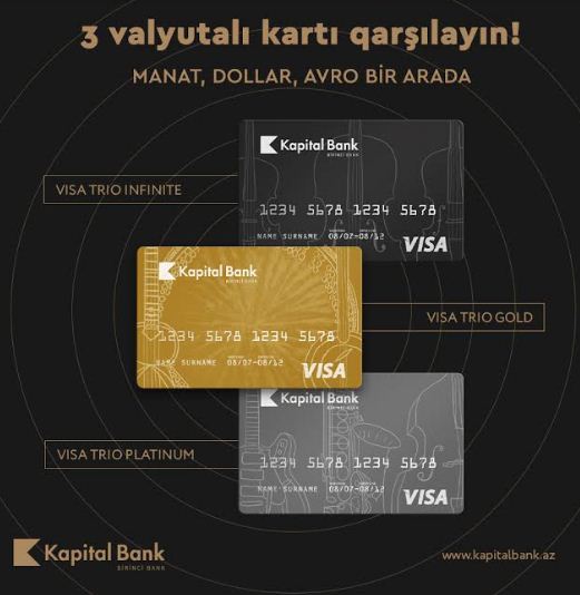 Manat, dollar və avronu birləşdirən kart