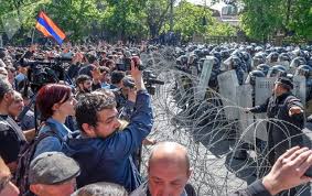 Ermənistanda 68 nəfər etirazçı saxlanılıb