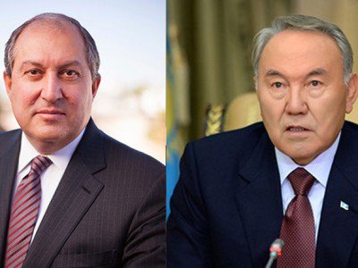 Qazaxıstan və Ermənistan prezidentləri telefonla danışıdılar