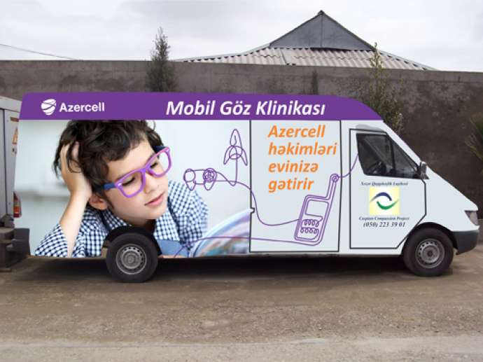 Azercell-in Mobil Göz Klinikası öz fəaliyyətini davam etdirir
