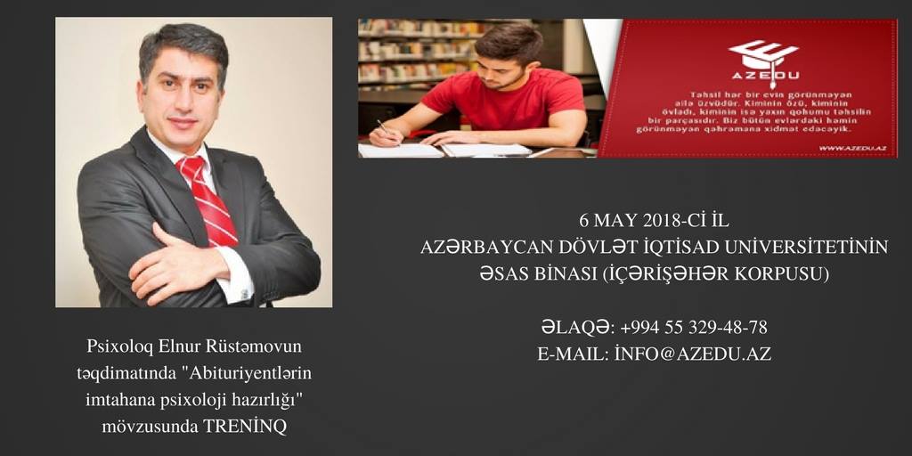 İmtahan həyəcanını boğmaq, yüksək nəticə qazanmaq üçün xüsusi TRENİNQ