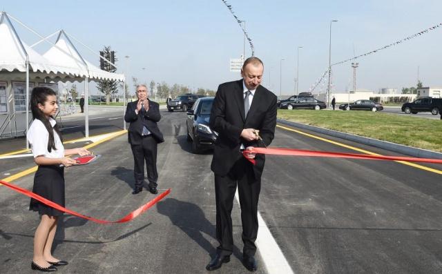 Prezident Bakıda yol qovşağının açılışını etdi - YENİLƏNİB