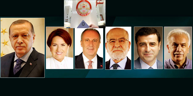 Türkiyə prezidentliyinə 6 namizəd - SİYAHI  