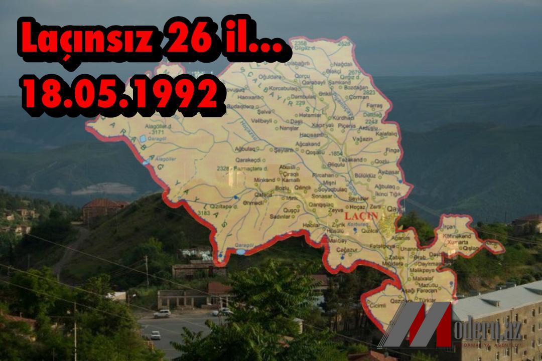 Laçınsızlığın 26 yaşı oldu 