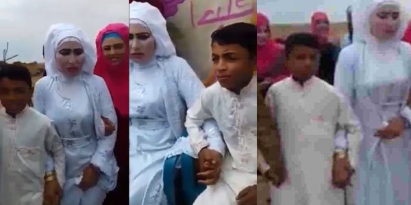 20 yaşlı qızı 10 yaşlı oğlana ərə verdilər