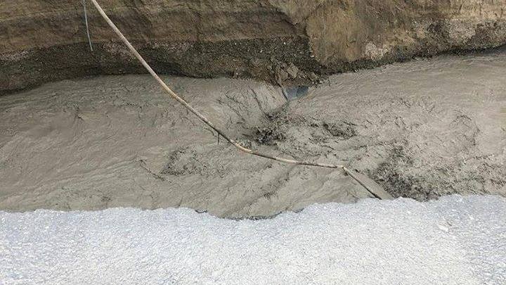 Sel sularının iflic etdiyi yolda SON DURUM - FOTOLAR
