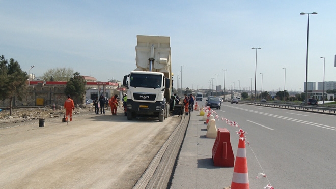 Babək prospektində təmirin&nbsp;yekunlaşacağı vaxt a&ccedil;ıqlandı