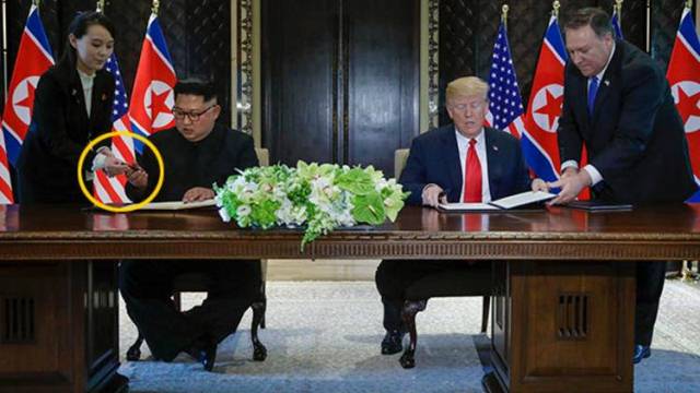 Tramp-Kim Çen In görüşü ilə bağlı maraqlı DETAL