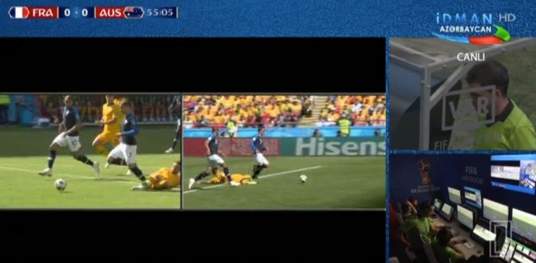Dünya Çempionatında bir ilk - videotəkrara əsasən penalti təyin olub