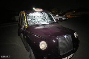 Bakıda taksi piyadanı vurdu