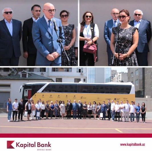 KapitalBank “Təhsil avtobusu”nun rəsmi tərəfdaşıdır