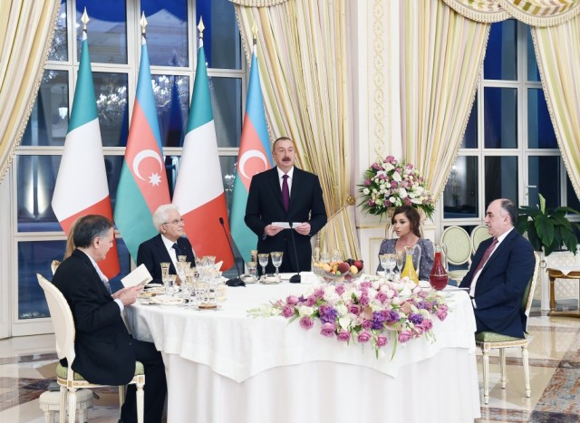 İlham Əliyev: “İtaliya Azərbaycanın ticarət tərəfdaşları arasında birinci yerdədir”