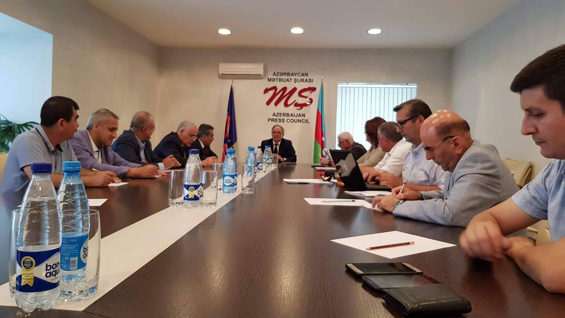 Mətbuat Şurasının İdarə Heyətinin iclası ke&ccedil;irildi