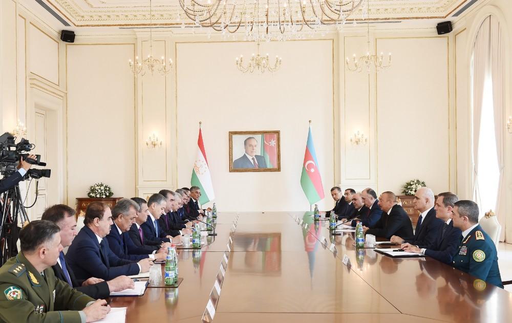 Azərbaycan və Tacikistan prezidentlərinin geniş tərkibdə görüşü olub - YENİLƏNİB