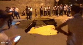 Sumqayıtda avtomobil yolu &ccedil;&ouml;kd&uuml; 