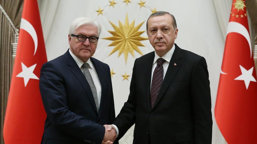 Ərdoğan almaniyalı həmkarı ilə müzakirələr apardı