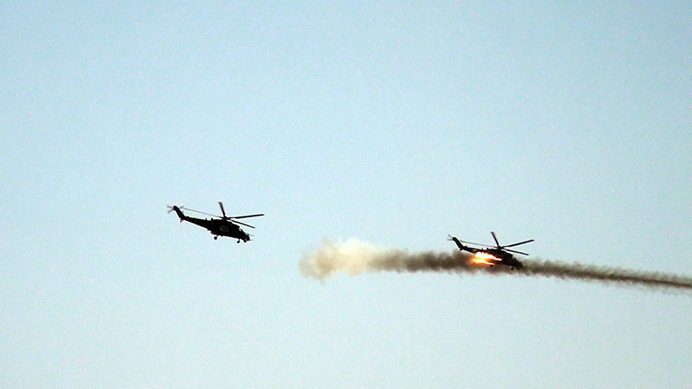 Azərbaycanın döyüş təyyarələri və helikopterləri səmaya qalxdı - FOTO