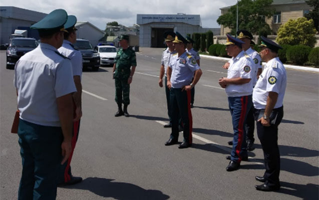 Generallar “Astara” sərhədini yoxladı - FOTO