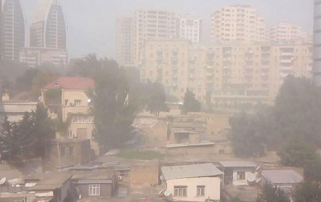 Bakıda tozun miqdarı normadan 5,6 dəfə yuxarı qalxdı