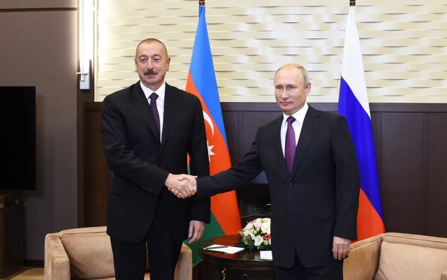 İlham Əliyev Vladimir Putinlə&nbsp;g&ouml;r&uuml;ş&uuml;b