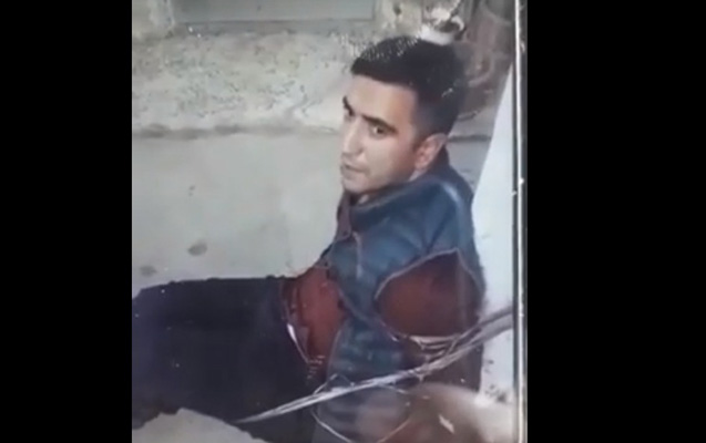 Bakıda molla məsciddən oğurluq edəni tutub ağaca bağladı - VİDEO
