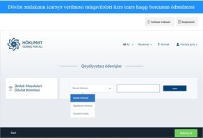 Azərbaycanda icarə haqqını internetlə &ouml;dəmək m&uuml;mk&uuml;nd&uuml;r - YENİLİK