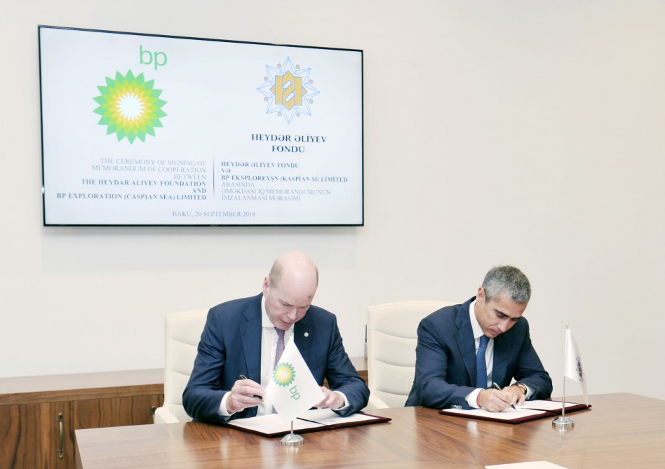 Heydər Əliyev Fondu ilə BP memorandum imzaladı