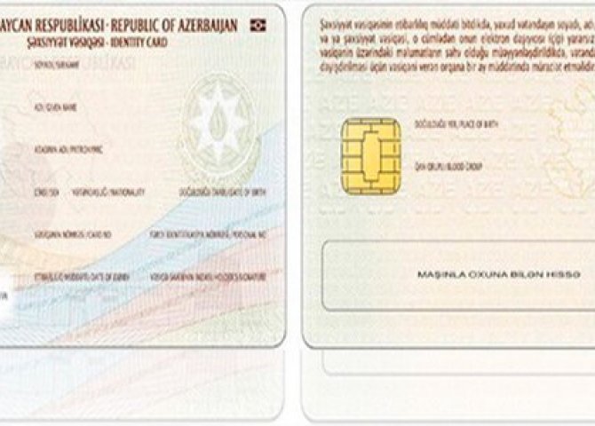 Yeni nəsil şəxsiyyət vəsiqəsinin &ccedil;ipində nələri oxumaq olur?  &nbsp;