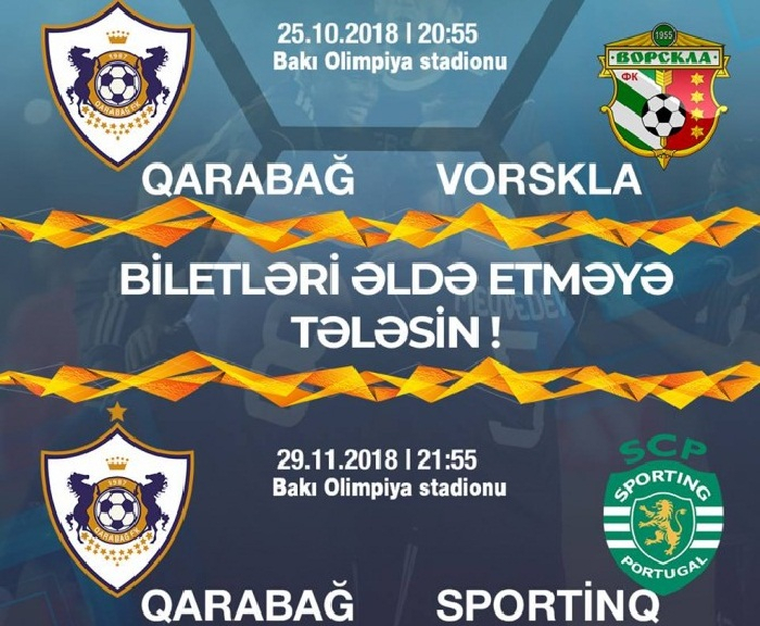 &ldquo;Qarabağ&rdquo;ın oyunlarının biletləri satışda