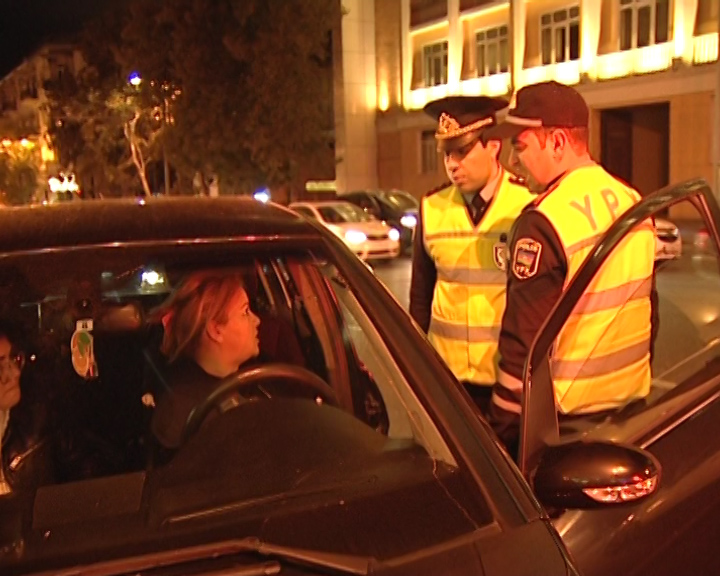 Yol polisi reyd keçirdi, gərgin anlar yaşandı - FOTOLAR