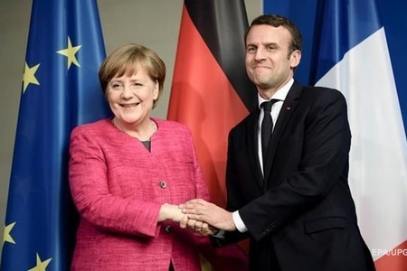 Merkel Makronla bara getdi - FOTO   