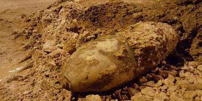 İnşaat sahəsində təyyarə bombası tapıldı