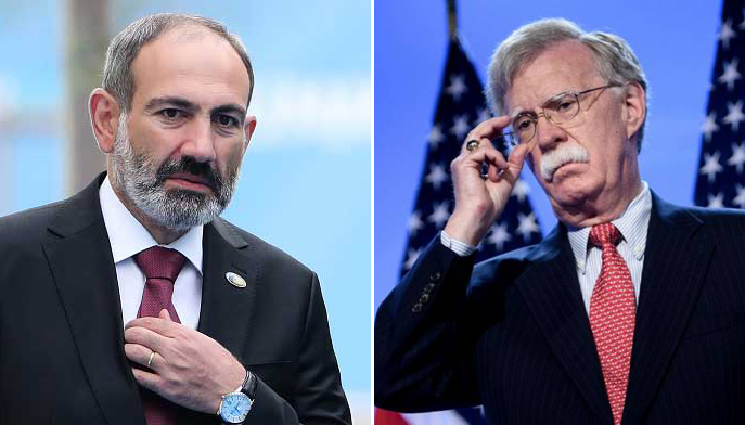Bolton Paşinyanla danışıqlar apardı